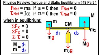 Physics Review: Torque and Static Equilibrium #49 Part 1 by Michel van Biezen 937 views 2 weeks ago 2 minutes, 6 seconds