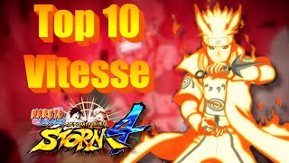 TOP 10 DES PERSO LES PLUS RAPIDE SUR NARUTO STORM 4