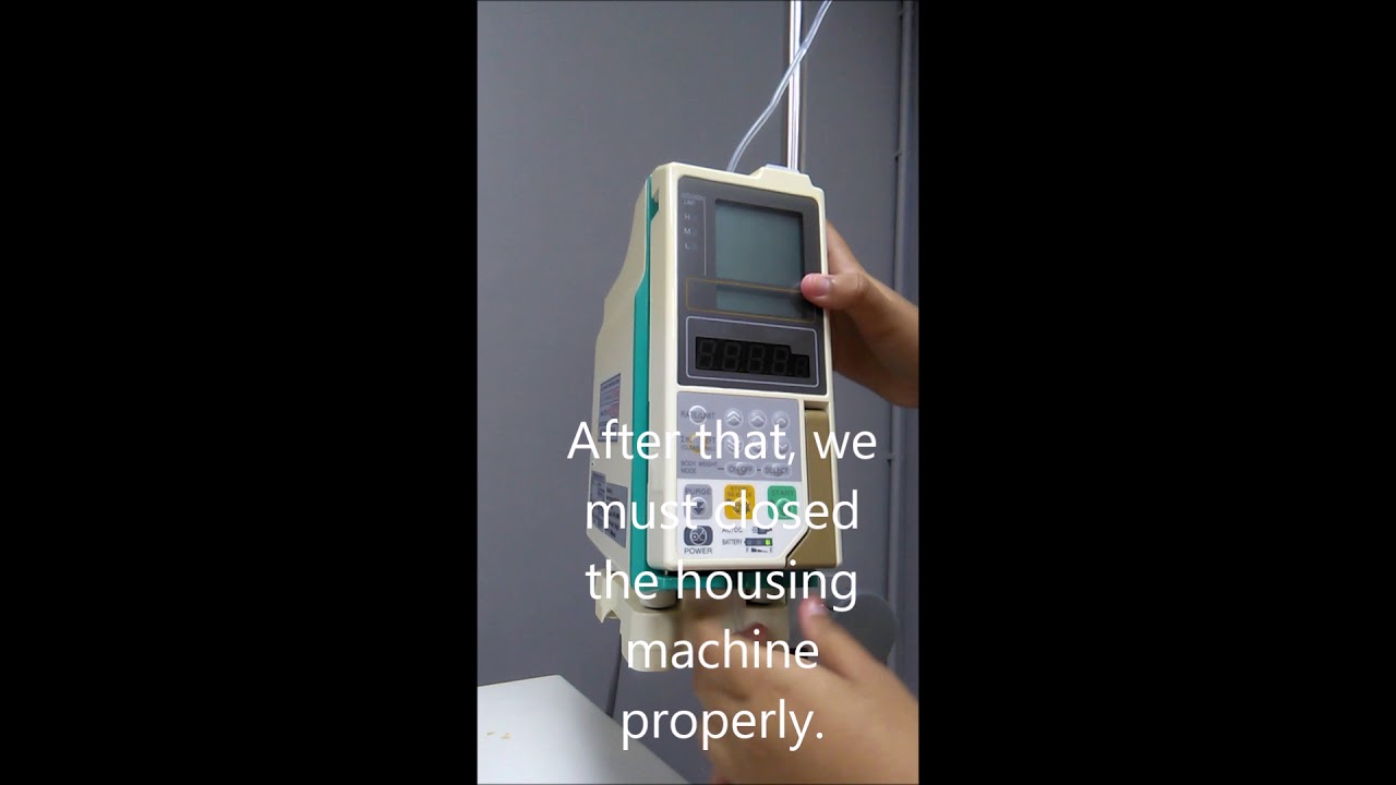 PROCEDURE TO USE INFUSION PUMP TERUMO TE172 YouTube
