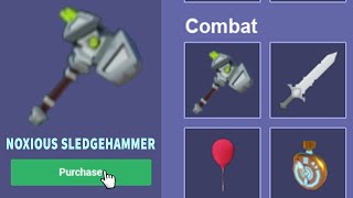 I BROKE The GAME With The NEW NOXIOUS SLEDGEHAMMER In Roblox Bedwars...