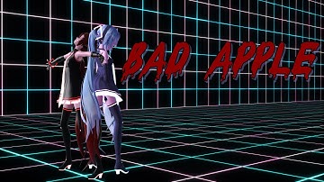 [MMD] Bad Apple [Hatsune Miku & Zatsune Miku] (Full HD Remake) [1080p60]