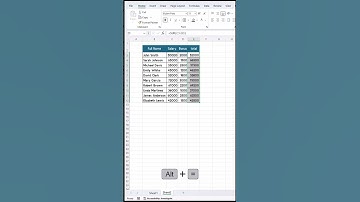Master the Magic of AutoSum in Seconds! 🪄💻#excel #tutorial #spreadsheet #cell #sum #diy #accounting