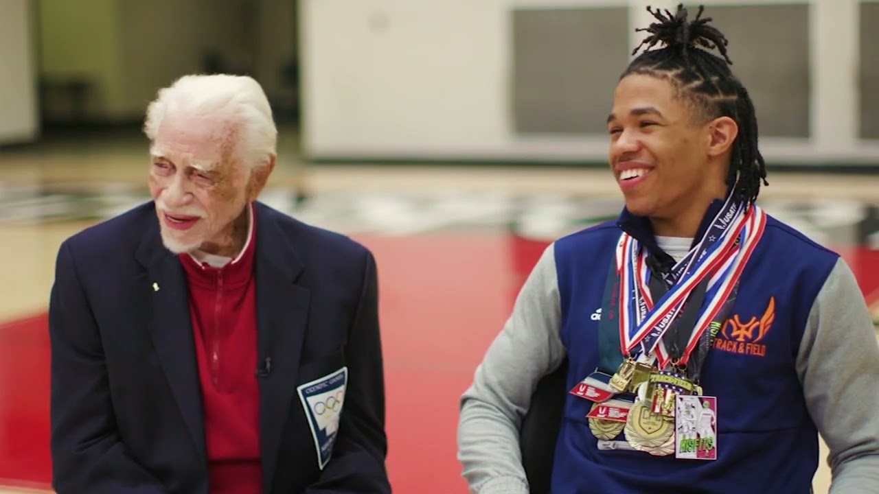 Val Warner's son Max meets Olympic gold medalist uncle