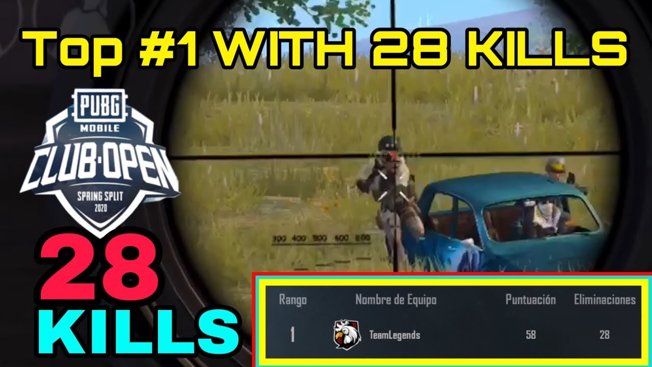 PMCO 2020 TOP #1 | 28 KILLS | LATIN SERVER | TEAM LEGENDS | PUBG MOBILE