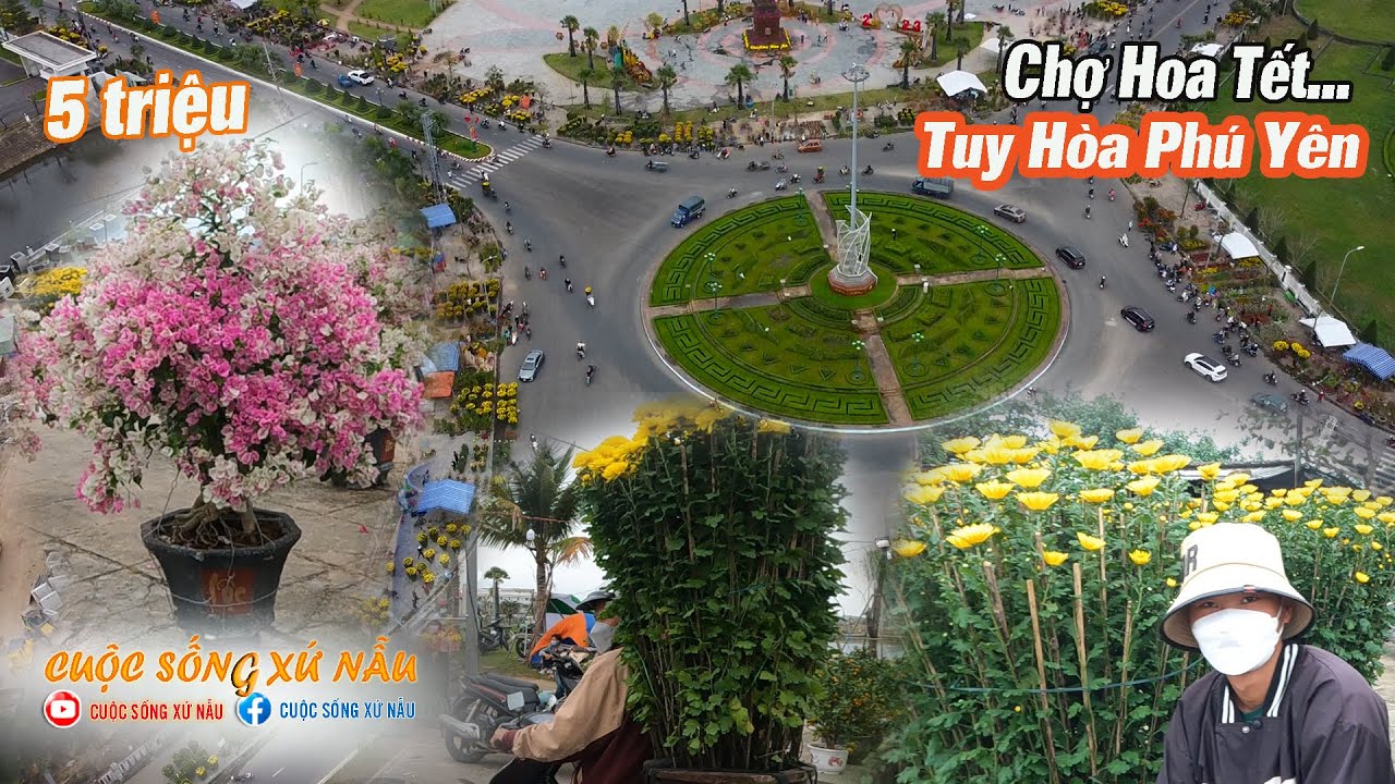 Chợ Hoa ngày 30 Tết Tuy Hòa Phú Yên || Cuộc sống xứ Nẫu