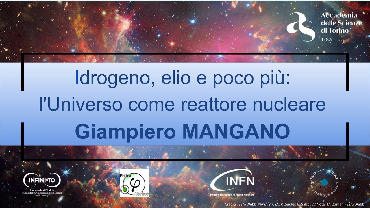 Gianpiero Mangano, Idrogeno, elio e poco più l'Universo come reattore nucleare