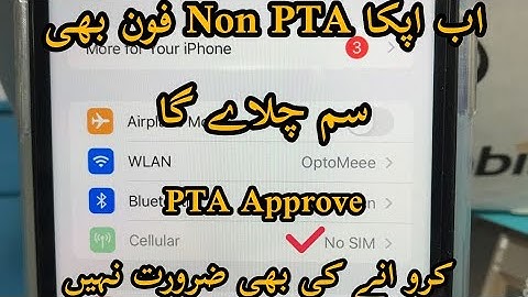 How to use NON PTA iphone for calling and Internet Data/No need to PTA Approved