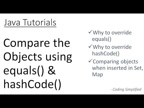 Video: Diferența Dintre Egal și Cod Hash în Java