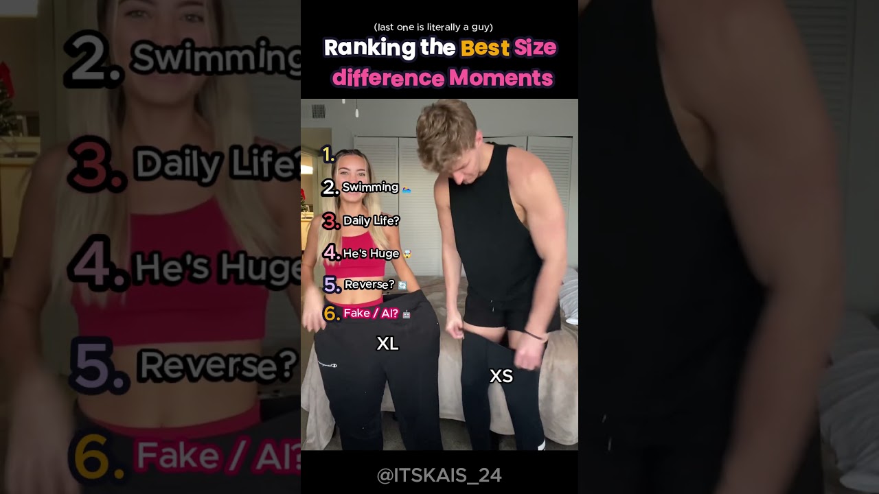 Ranking the most unhinged size differences 