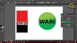 COMMENT CRÉER UN LOGO  SGBS E WARI SUR  Illustrator CS6 screenshot 3