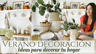 VERANO DECORA CONMIGO| IDEAS PARA DECORAR| ESTACION DE CAFE Y COMEDOR🤍| SUMMER DECORATE WITH ME