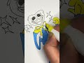 Huggy Waggy 🤡 #artchannel #satisfying #colorfun #coloring