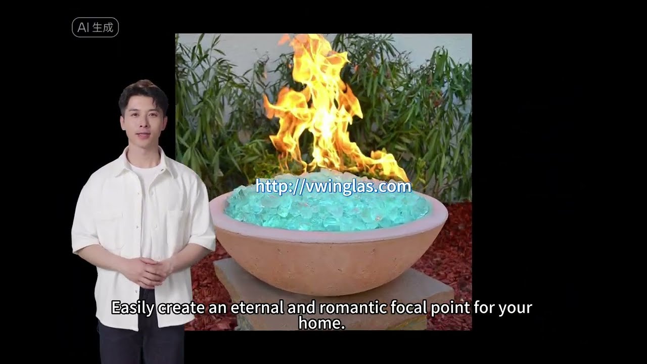 Fire glass chip-Reinvent the beauty of the fireplace!