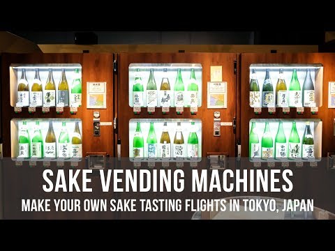 Trying Sake Vending Machines in Tokyo, Japan