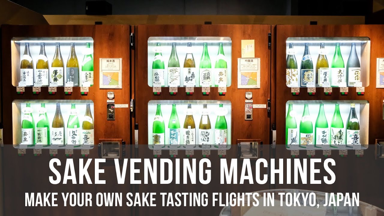 Trying Sake Vending Machines In Tokyo Japan Youtube