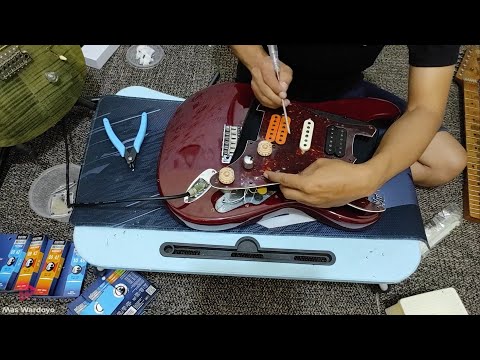 Fender Stratocaster US || Clean, Spa & Testing || Elixir 09-42 Nanoweb @MasWardoyo23