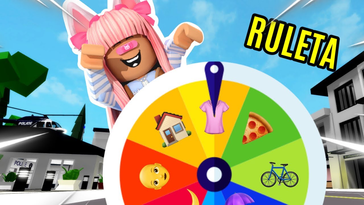 😅Brookhaven pero la RULETA elige mi día 😱/Roblox