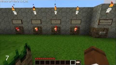 Minecraft: 4 Bit Binary Counter with Clock
