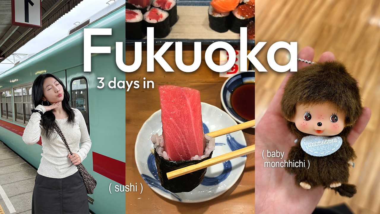 『후쿠오카 2박3일 경비 공개💸 엄마와 단둘이 일본 후쿠오카 브이로그』 ✦ 근교 다자이후 ✦ 맛집, 카페, 몬치치