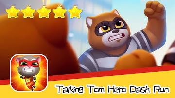 Talking Tom Hero Dash Run Day 107 Walkthrough OBSTACLE CRAZY Recommend index five stars