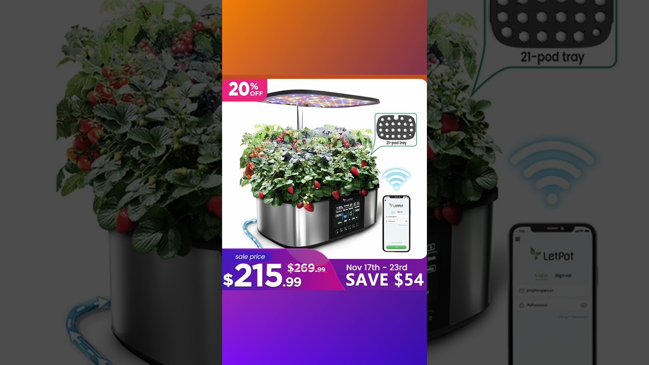 LetPot Thanksgiving limited time deal from 20%-50%Start your indoor gardening before winter begins!