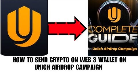 How to send crypto on UNICH WEB 3 WALLET