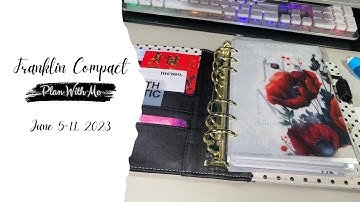 Franklin Compact || Plan WIth Me In My Miranda Binder! || June 5 - 11th, 2023