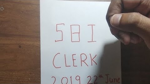 SBI CLERK PRE 2019 1ST SHIFT MEMORY BASED NUMBER SERIES !!!