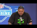 Jonah Savaiinaea 2025 NFL Scouting Combine: Spoke On Versatility & Play Style For The NFL