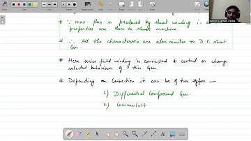 Characteristics of compound dc generator