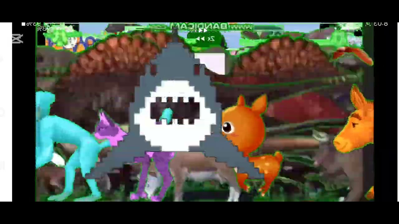 frog grasshopper and bunny run animals stampede - YouTube