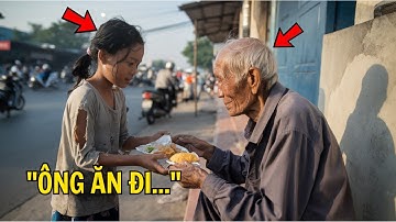 Cô Bé Nghèo Nhịn Bữa Trưa Tặng Cho Ông Lão Tỷ Phú Cải Trang Thành Ăn Xin, Hôm Sau Nhận Điều Bất Ngờ.