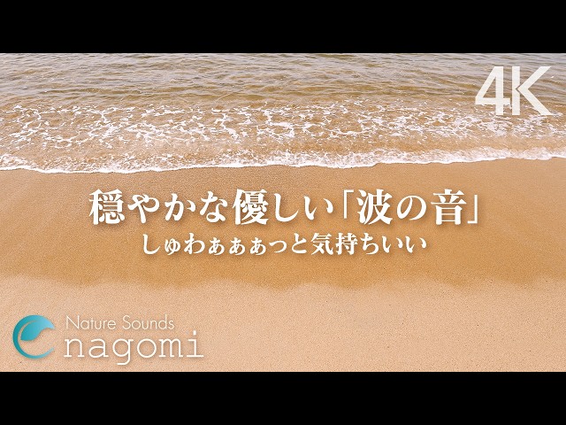【波の音/睡眠】穏やかな海の「優しい波の音・さざ波の音」｜睡眠・ヒーリング・リラックス・瞑想・勉強用BGM｜自然音/ASMR