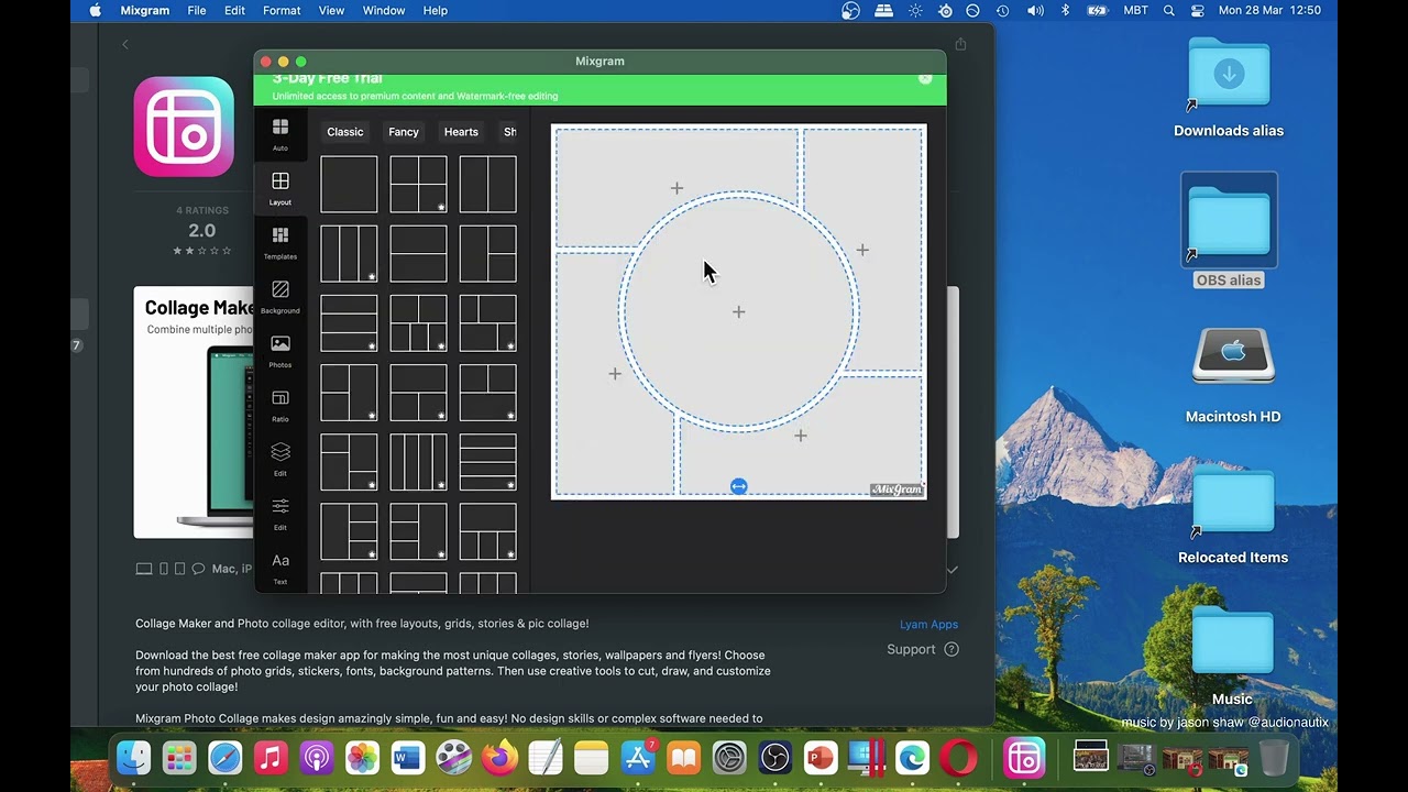 Collage Maker   Mixgram Mac App Store - Your Thoughts? Basic Overview - Mac App Store