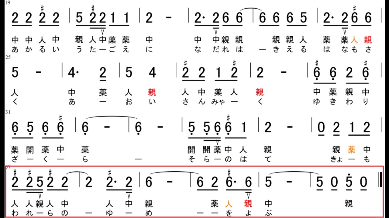 大正琴 数字譜 青い山脈 レベル4 唄 藤山一郎 奈良光枝 Youtube