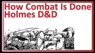 How Combat Was Done - 1977 Dungeons & Dragons