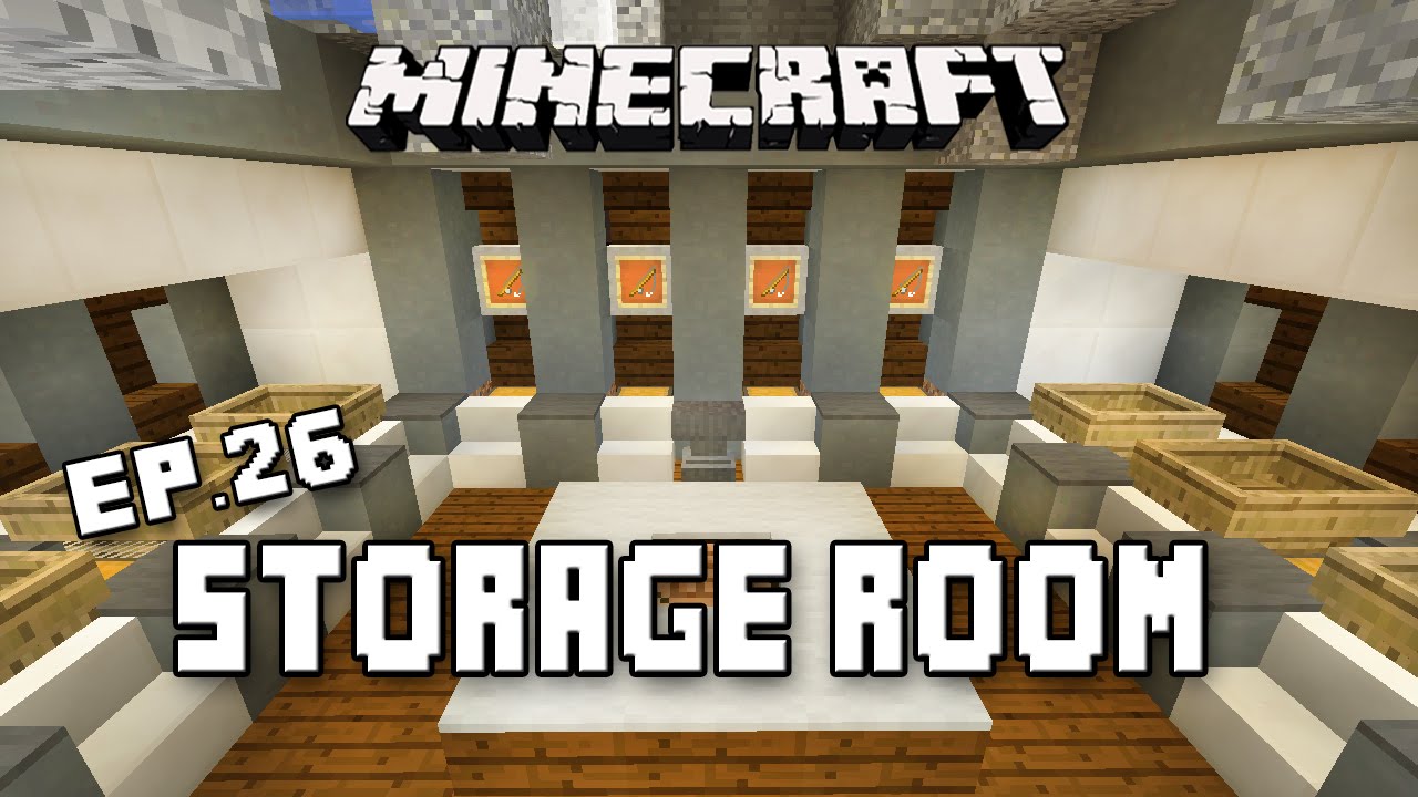 Minecraft Tutorial: Boat And Fishing Pole Storage Room ...