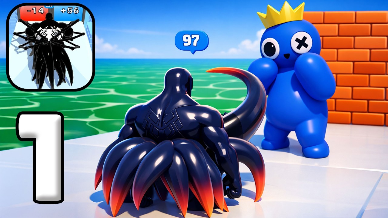 🕷️ Venom Run 3D ⚡ Symbiote Power Unleashed! Part 1 First Levels Gameplay (Android & iOS)