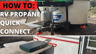 RV Propane Quick Connect Guide: Connecting Your Camping Stove to Your Scamp’s On Board Propane Tank
