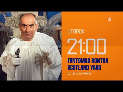 Fantomas kontra Scotland Yard - už teraz na Voyo a v utorok 6. 10. 2026 o 21:00 na Markíza KLASIK
