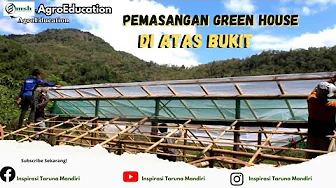 proses pembuatan green house Bambu di lahan perbukitan. proses pembuatan green house Bambu di lahan perbukitan.