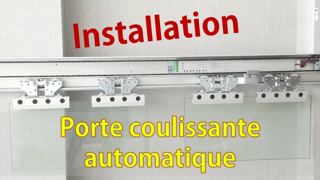 Comment installer la porte coulissante automatique?