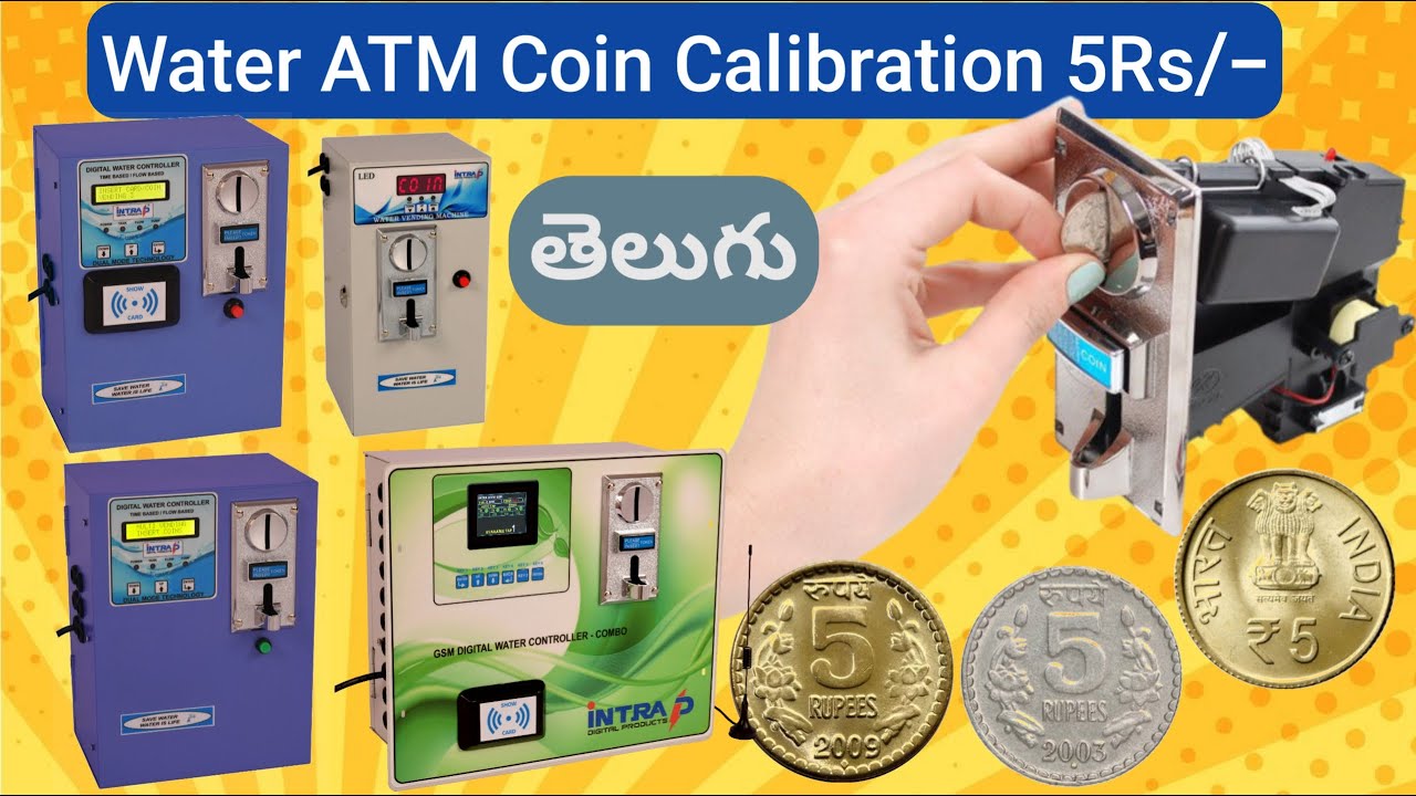 COIN ACCEPTOR SETTING TELUGU | WATER ATM COIN ACCEPTOR CALIBRATION | INTRA DIGITAL