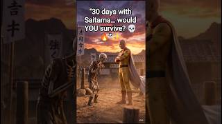 “30 days with Saitama… would YOU survive? 💀🔥”✨