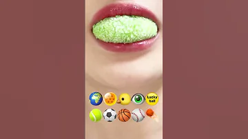 Asmr EMOJI FOOD JELLY Eating Sounds Sped Up 