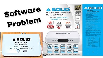 solid 6363 New 2023 Software problem. Original software upgrade