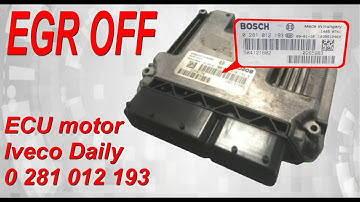 ECU motor Iveco Daily 0281012193   Bosch EDC16C39 .EGR OFF