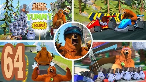 Grizzy and the Lemmings Yummy Run - Gameplay Walkthrough Part 64 (Android/iOS)