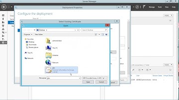 RDS Manage Certificate - Windows Server 2012