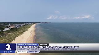Norfolk's Ocean View is getting its own license plate, and you could be the one to design it